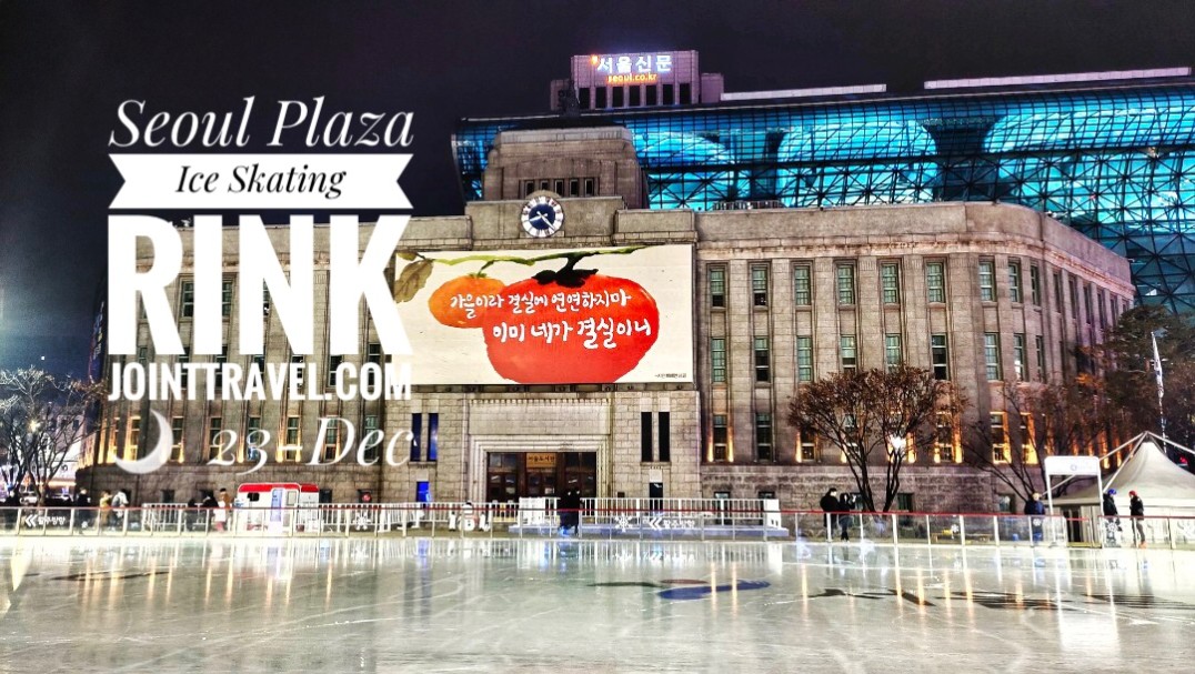 ลานสเก็ตน้ำแข็งโซลพลาซ่า (Seoul Plaza Ice Skating Rink)